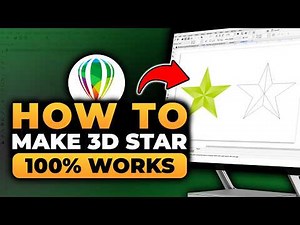 How To Make 3D Star in Corel DRAW (FAST & EASY) | 100% WORKS | NO Yapping, To The Point!