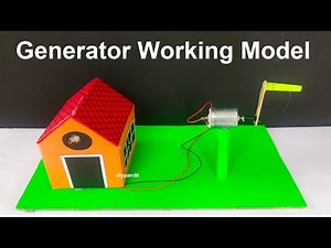 power generator working model science project for exhibition - diy | DIY pandit