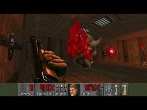 Doom (1993) - E2M5: Command Center [4K 60FPS]