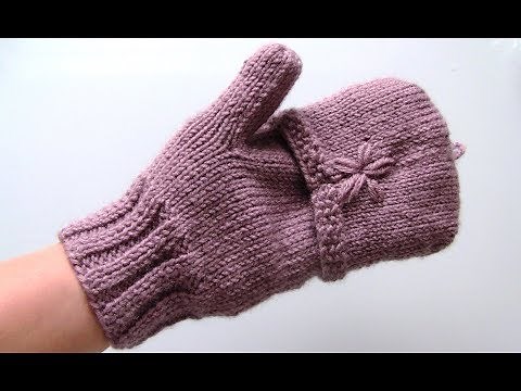 How to make convertible mittens - fingerless gloves tutorial part 3 (how to make fingers on gloves)