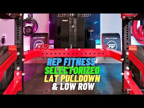 Rep Fitness' new selectorized Lat Pulldown and Low Row