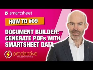 Smartsheet demo of Document Builder: how to quickly generate PDF documents using Smartsheet data