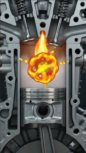 How the Otto Cycle works? 4-stroke engine explained! #Shorts #Mechanics #Engine #OttoCycle #Motor...