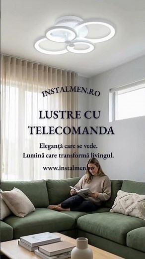 Lustre Led pentru Living cu telecomanda