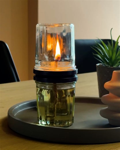 570K views · 644 reactions | DIY Jar Oil Candle | Magic Hands Creations | Facebook