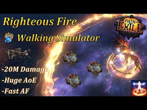 Path of Exile [3.19] - The Best And Fastest Righteous Fire build (ft Mageblood)
