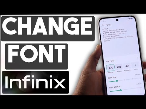 How to Change Font Style and Size in Infinix (2026) XOS Tutorial