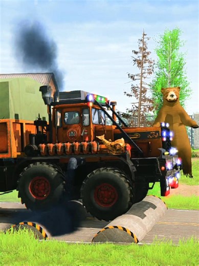 Spintires: Mudrunner – Truck Challenge Against Speedbumps