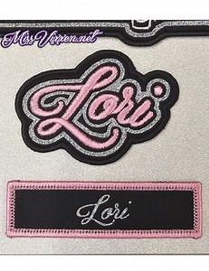 Check out Vickie's fabulous patch project that she created in StitchArtist L3!! I made this set of patches for my favorite bulldog-loving, bartending, biker babe. It includes glitter htv cut on my Cricut, woodgrain sublimation-printed poly twill applique, puff embroidery, and a pink leather rhinestone-studded collar with a tiny heart urn for her daddy's ashes. I am a mixed media artist and biker. I make whatever other bikers like. I make patches like these for my friends and to help me & my busi