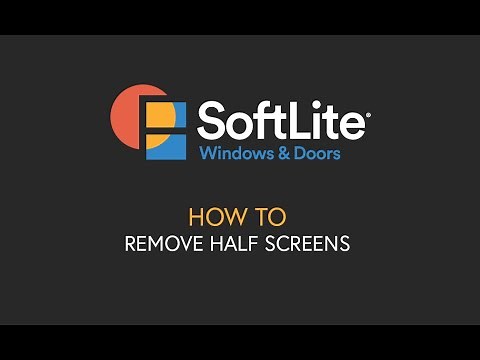 How to Remove Half Screens on Double-Hung Windows