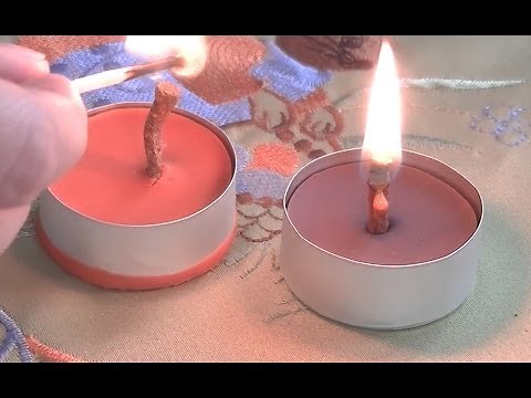 Crayon Candle - DIY - How to make a candle out of crayons