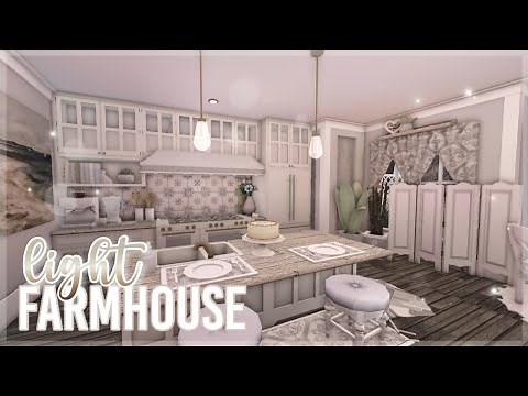 Bloxburg | Light Two-Story Spring Farmhouse | Roblox | House Build