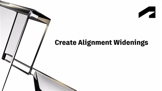 Create alignment widenings | Autodesk