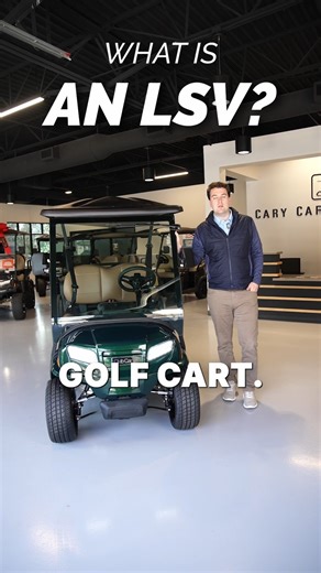 Cary Cart Company on Instagram: "An LSV, or Low Speed Vehicle, is designed for drivers who want more capability than a standard golf cart. Unlike traditional golf carts, an LSV includes specific safety features and is approved for travel on public roads posted at 35 miles per hour or below. It is a great option for neighborhoods, communities, and families who want convenient local transportation without relying on a full sized vehicle. Many people use LSVs for everyday trips such as going to the