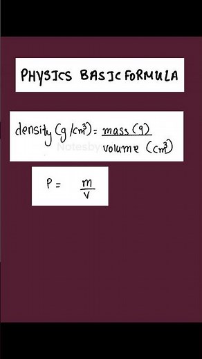 Density Formula Made Easy! 🧊 | Physics