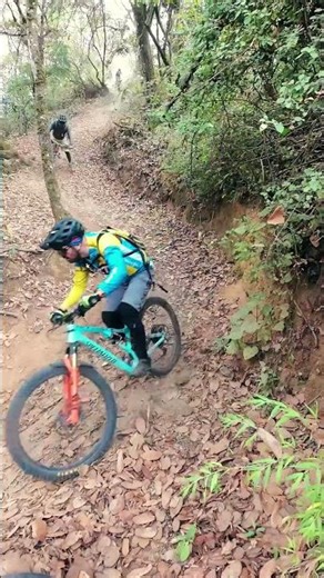 TOO CLOSE! 😱 Insane Corner Drift! #mtb