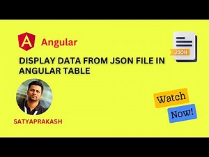 Angular Tutorial for Beginners: Fetch Data from JSON File #angular