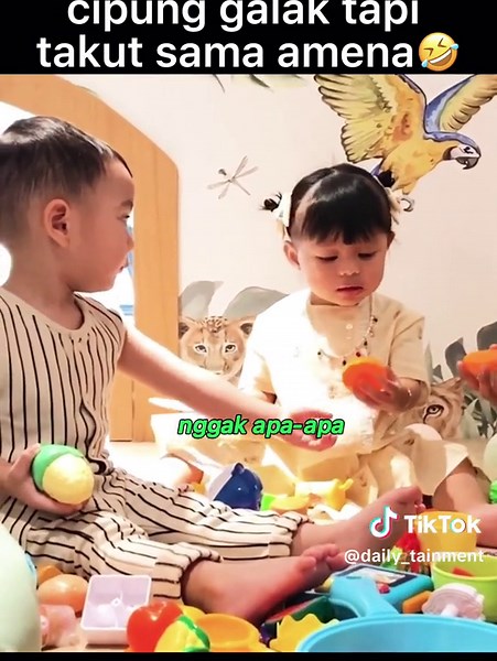 cuma sama Amena cipung nurut🤣 #shorts #ransentertainmen #rayyanza #amena #anakartis