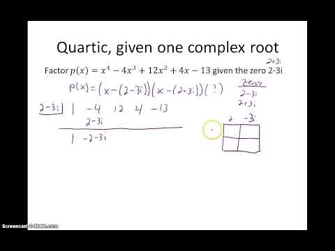 Synthetic Division with Imaginary Numbers