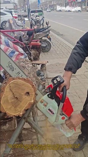 How to Cut Wood Perfectly with a Chainsaw! #woodworking