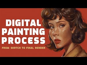 Painting a Magical Female Portrait (Fantasy Timelapse) ☺️