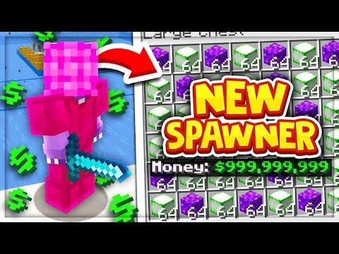 BEST AUTO SPAWNER MONEY FARM makes TRILLIONS on NEW SKYBLOCK MAP! | New Minecraft SKYBLOCK SERVER