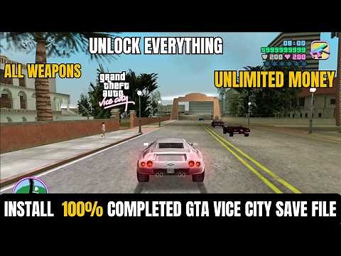How to Download & Install 100% Completed GTA Vice City Save File on PC (Full Guide | 2025)