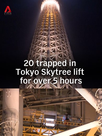 Tokyo Skytree Lift Malfunction Traps Passengers for Hours