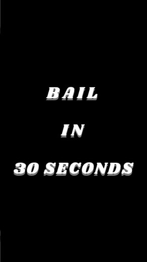 What is Bail? Simple Definition & Types in #30sec #lawexplained #bail