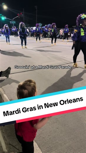 Getting his groove on at Mardi Gras! #mardigras #neworleans #neworleansmardigras