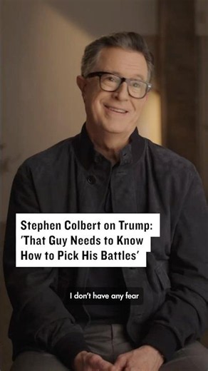 Stephen Colbert’s Message to Trump