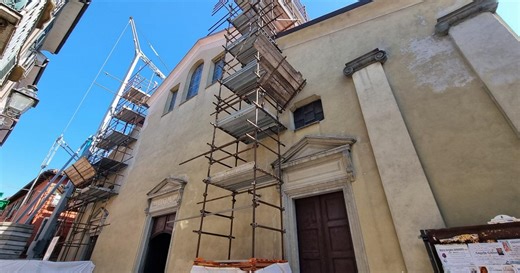 Il restauro dopo l'incendio, Riaperta al culta la chiesa di San Lorenzo a Cairo Montenotte