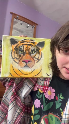 Tiger and Frog Oil Pastel Painting Tutorial
