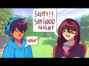 Skeppy doesn't want BadBoyHalo to go to bed...(Skephalo Moments)