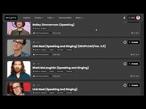 My Weights.gg Page! (Plus The Voice Models I Made So Far)