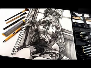How To Draw Anime Girl Step By Step Tutorial/ Anime Drawing Girl Full Video Tutorial