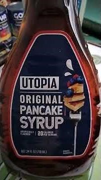 Utopia Pancake Syrup, Dollar Tree, The artifically-flavored syrup