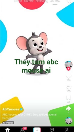 look what they to abc mouse .com #ai