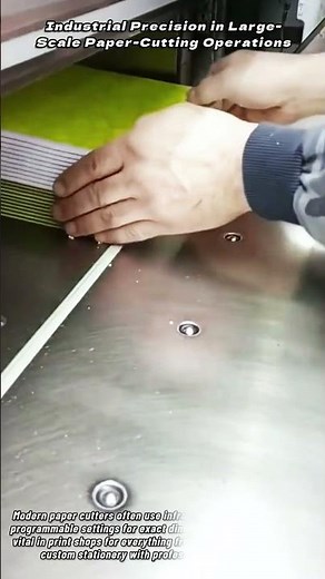 Industrial Precision in Large Scale Paper Cutting Operations