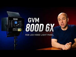 GVM 800D 6X RGB LED Video Light Panel Review | 6X Brighter, Portable & App Controlled