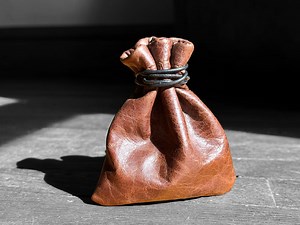 Handmade Leather Coin Pouch: Drawstring Dice Bag, Jewelry Storage - Etsy