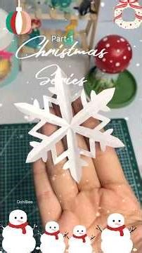 Snow flakes വെച്ചു തുടങ്ങാം ❄️☃️|christmas series |part-1|#shortsvideos