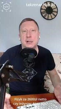[ TECHNOLOGIA ] Fizyk za 3600zł netto czy Inżynier AI za 40k?
