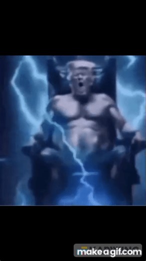 Trump electric chair gif meme on Make a GIF