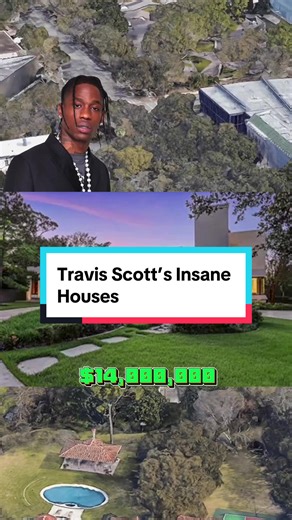 Travis Scott’s Net worth just surpassed $80 million and half of that comes from homes #money #luxury #luxuryhomes #mansion #mapmansion