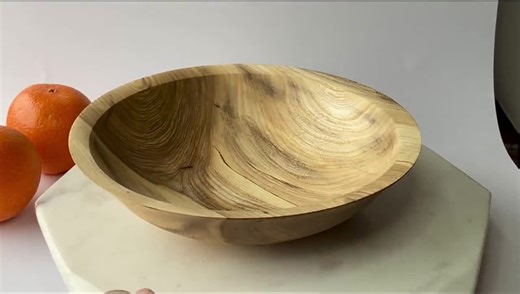 Handmade Hackberry Wooden Bowl: Spalted Wood Salad Serving Bowl (10" X 2.5") - Etsy UK
