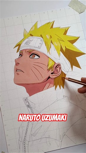 Drawing Naruto Uzumaki 🔥 #shorts #drawing #naruto