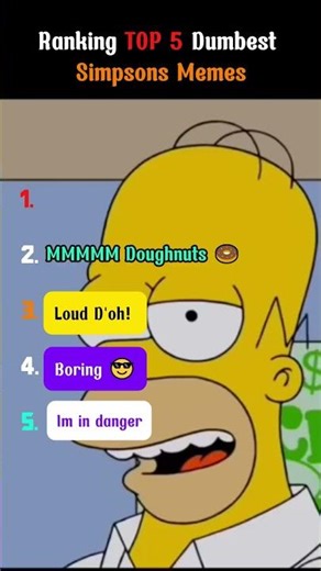 Ranking Dumbest Simpsons Memes #thesimpsons