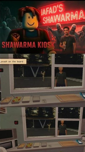 SCARY SHAWARMA You can't Escape From this!!!! 💀 #scary #creepy #horror #jafadgaming #scaryshorts