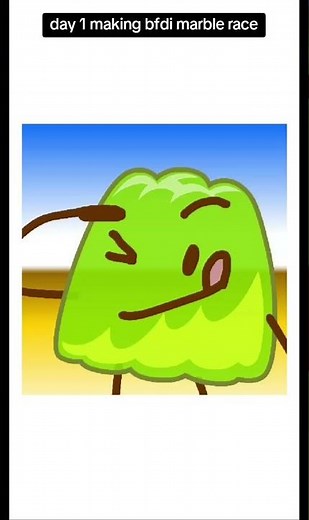 Day 1 making bfdi marble race #bfb #bfdi #tpot